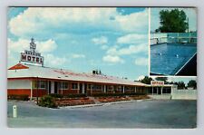 Glendive MT-Montana, Derick Motel, Exterior, Vintage Postcard picture