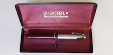 Sheaffer Imperial 440 Burgundy Brushed Steel Cap Fountain Pen picture