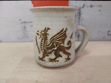 Tregaron Gymru Welsh Stoneware Dragon Coffee Cup picture