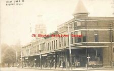 IL, Rushville, Illinois, RPPC, Business Section, West Side Square, Storefronts picture