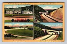 PA-Pennsylvania, Four Points of Interests in Pennsylvania, Vintage Postcard picture
