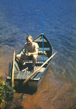 11X 1950s Red Border 35mm Slides Moreau Lake Saratoga NY Canoe Boat Cabin #1056 picture