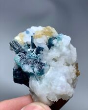 188 Cts Indicolite Tourmaline With Mica Crystal Specimen from Afghanistan picture