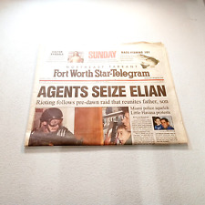 Fort Worth Star Telegram April 23 2000 Elian Gonzalez Raid picture