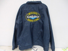VTG CARDINAL WINDBREAKER EMBROIDERED MILITARY USS ANGLER SS240 SUBMARINE VET 3XL picture