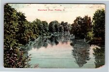Findlay OH, Blanchard River, Ohio c1907 Vintage Postcard picture