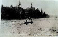 1929 Phillips Wisconsin Indians Hunting Aerial Resort RPPC Postcard Set Of FOUR picture
