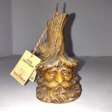 VTG Hand Carved Candle Tree With Face Fairycore  Cottagecore Wicca Old World picture