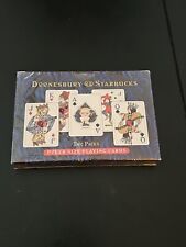 Vintage Starbucks Doonesbury Poker Cards. 2 decks. - UNOPENED picture
