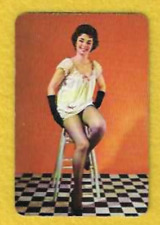 1 Single Swap Vintage Sexy Lady  Pinup Photo Playing Card  1930's - 1940s picture