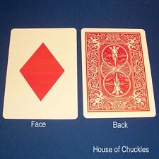 Large Red Diamond - OFFICIAL - Red Back Bicycle Gaff Playing Card picture