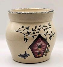 Vintage 1997 Casey Pottery Marshall Texas Stoneware Birdhouse 3 7/8