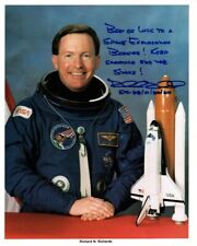 RICHARD N. RICHARDS signed 8x10 NASA ASTRONAUT litho photo GREAT CONTENT picture