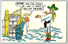 Postcard Texas is Better than Heaven - Comic Humor picture
