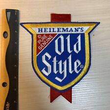 Large vintage Heileman's Old Style Pure Genuine Beer Patch Memorabilia 8x7 picture