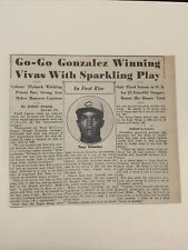 Tony Gonzalez Havana Sugar Kings 1959 Sporting News Baseball 6X6 Panel picture