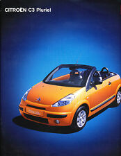 2003 Citroen C3 Pluriel German Prospekt Sales Brochure picture
