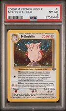 2000 Pokemon FRENCH Unlimited Jungle Melodelph - Keyfable Holo 1/64 PSA 8 NM-MT picture