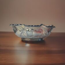 Antique Dugan Amethyst Carnival Glass Peach Pear Large Master Banana Fruit Bowl picture