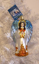2001 GUARDIAN ANGEL - OLD WORLD CHRISTMAS - BLOWN GLASS ORNAMENT - NEW W/TAG picture