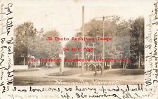 VT, Morrisville, Vermont, RPPC, Street Scene, Park, 1907 PM, Hall & Cheney Photo picture