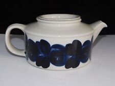 ARABIA FINLAND ULLA PROCOPE BLUE ANEMONE TEAPOT WITH INFUSER NO LID picture