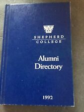 1992 Alumni Directory Shepherd College 1911-1992 Hardcover Shepherdstown WV picture