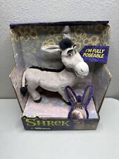 Shrek Donkey Plush Poseable 14” doll McFarlane Toys Large Vintage 2001 Toy picture