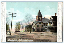 1908 Court Street Woodsville New Hampshire NH, Road Department Y.M.C.A Postcard picture