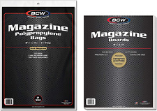 Thick Magazine Bags and Backing Boards Combo Pack - 100 ct picture