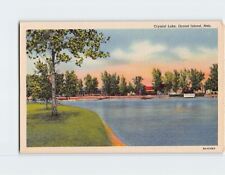 Postcard Crystal Lake Grand Island Nebraska USA picture