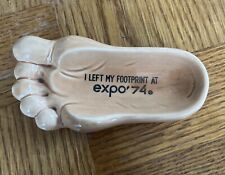 Vintage EXPO ‘74 WORLDS FAIR “I LEFT MY FOOTPRINT” picture