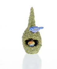 Green Bird nest Trinket Box Hand made  by Keren Kopal with  Austrian Crystals picture
