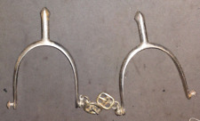 WW1  1914 Rock Island Arsenal Cavalry Spurs,Matched Pair With Early Style Buckle picture