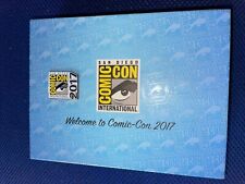 2017 SAN DIEGO COMIC-CON WELCOME BOX, PIN, BOOKLET, picture