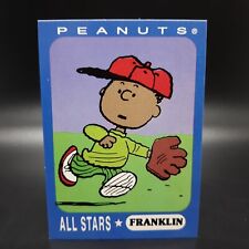 1990's Ziploc Peanuts All-Stars Charlie Brown Baseball Card #9 Franklin 1st Base picture