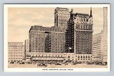 Dallas TX- Texas, Hotel Adolphus, Advertisement, Antique, Vintage Postcard picture