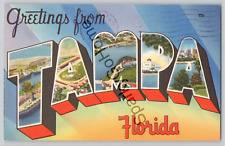 GREETINGS FROM Tampa Florida Posted 1952 picture
