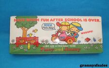 New Vintage 1976 Sanrio Patty & Jimmy on Scooter Pencil Case Made in Japan picture