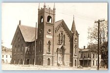 Clarinda Iowa IA Postcard RPPC Photo Methodist Church c1910's Antique Posted picture