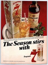 Seagram's Seven Crown The Season Stirs with 7  1982 Print Ad 8