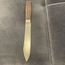 Antique 6” Blade UNMARKED Carbon Butcher Knife w/ Bolster picture