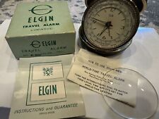 NEW Vintage 1969 Elgin World Time Travel Alarm 8989 Black Port of Los Angeles picture