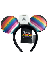 NWT LGBTQIA+ Authentic Disney Mickey Mouse Ears Headband 2023 Rainbow Gay Pride picture