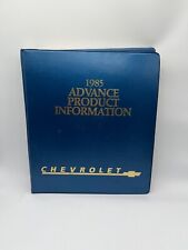 Chevy 1985 Press Kit for Full Lineup Image Slides Printouts Product Info & More picture