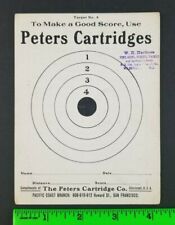 Vintage 1940's Peters Cartridges Gun Shooting Hunting Target Advertisement picture