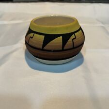 Ute Mountain Tribe Handmade Small Pottery Bowl 10 Signed M.T.  picture