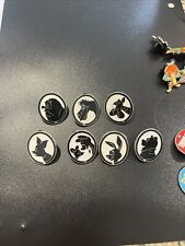 Disney Trading Pins - Character Silhouettes - Lot of 7 - Hidden Mickey Pins picture