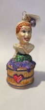 Collectible RADKO I Love Lucy Grape stomping Lucy Hand Blown Glass Ornament picture