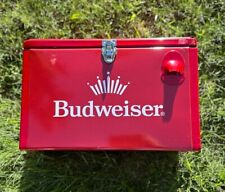 Budweiser Cooler, Retro Ice Chest with Attached Bottle Opener picture
